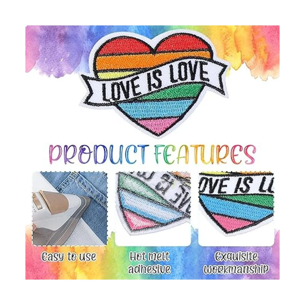 26 piezas de apliques termoadhesivos hippie retro parches_2