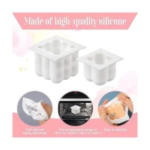 4 moldes de silicona 3D para velas de soja molde de vela_3