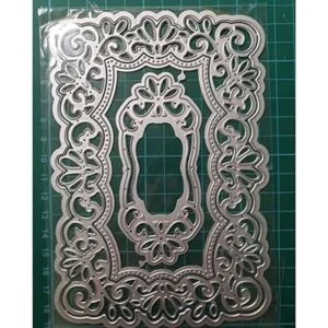 Marco de encaje de metal troqueles de encaje borde de_4