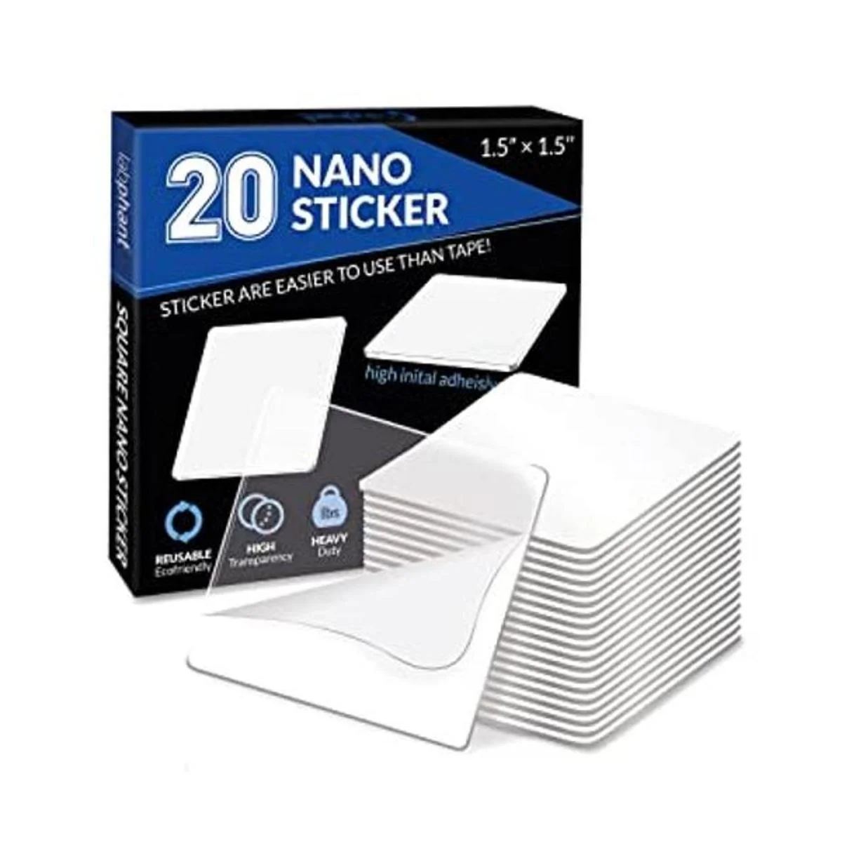 Nano Tape Sticker 20 piezas Cinta de gel cuadrada de_1