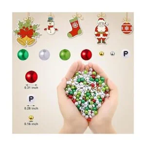 Juego de 1300 cuentas de joyería temáticas de Navidad_4