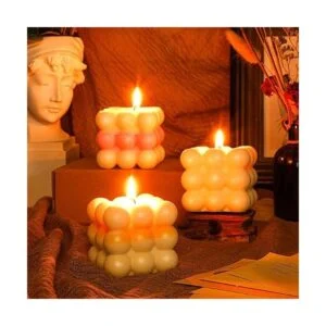 4 moldes de silicona 3D para velas de soja molde de vela_6