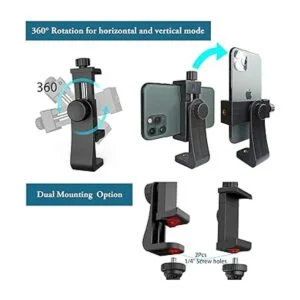 Soporte de trípode para iPhone teléfono móvil adaptador_5