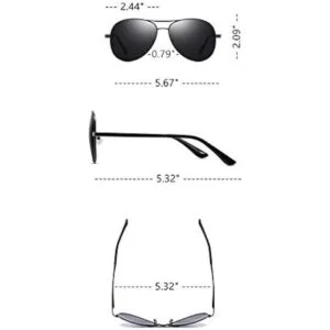 Increíbles 7 gafas de sol polarizadas aviador retro para_5