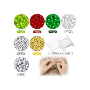 Juego de 1300 cuentas de joyería temáticas de Navidad_2