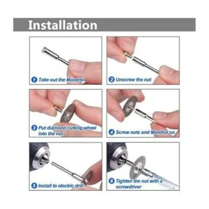 Yakamoz Juego de 10 ruedas de corte de diamante con_6