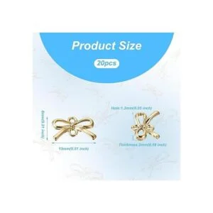 Abalorios de eslabones de conector dorado Metal_6