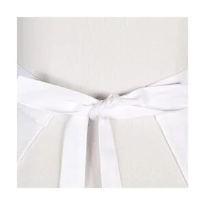 Delantal de encaje blanco cintura algodón cocina medio_4