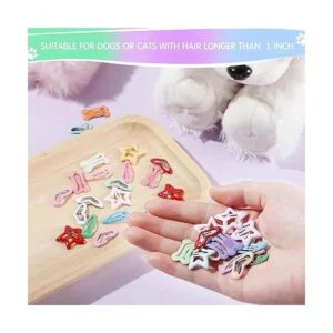 MTLEE 40 pinzas para el pelo de perro para mascotas_3