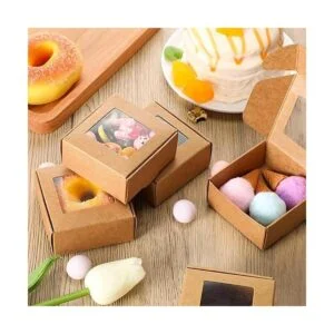 Zonon 30 piezas mini caja de papel kraft con caja de_2