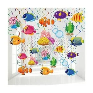 30 piezas de remolinos colgantes de peces tropicales_1