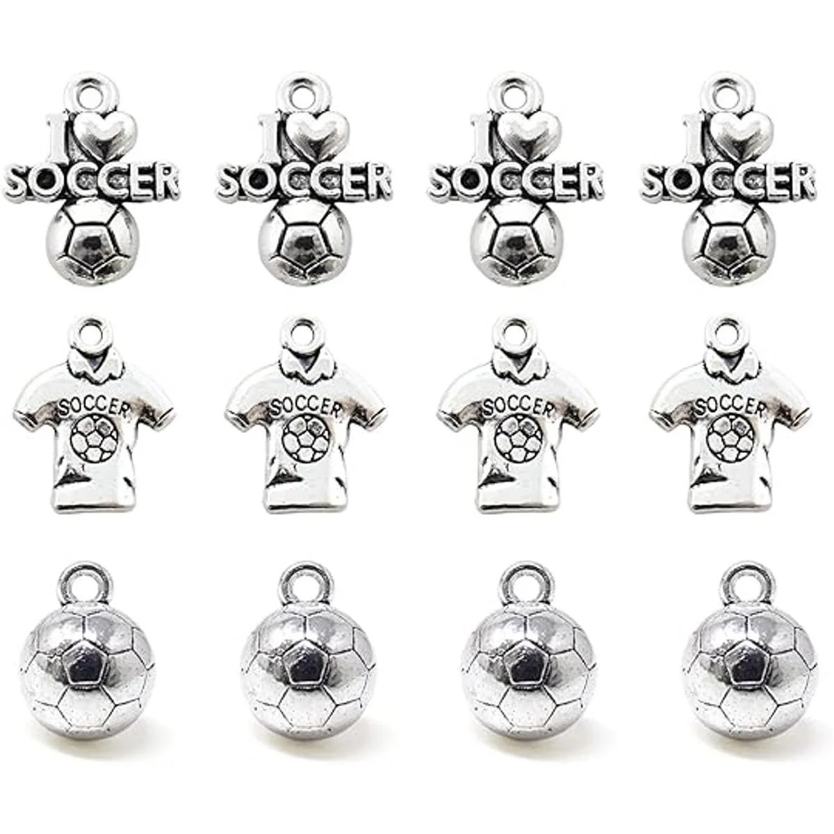 Honbay 60 colgantes deportivos de aleación con diseño de_1