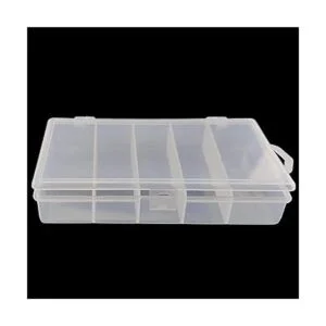 Caja de almacenamiento de plástico transparente para_5