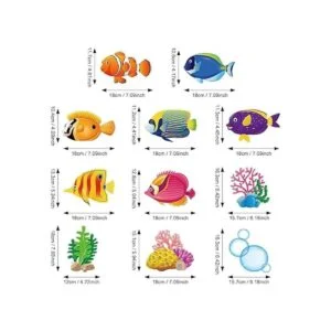 30 piezas de remolinos colgantes de peces tropicales_2