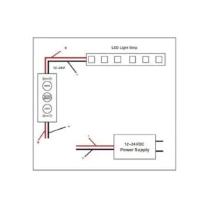 Qoope Paquete de 512V24V Mini 3 Teclas LED de un solo_3