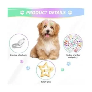 MTLEE 40 pinzas para el pelo de perro para mascotas_4