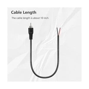 Bolvek Paquete de 4 conectores RCA macho a cable de_4