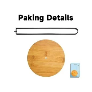 TONLEA Soporte para toallas de papel de madera soporte_6