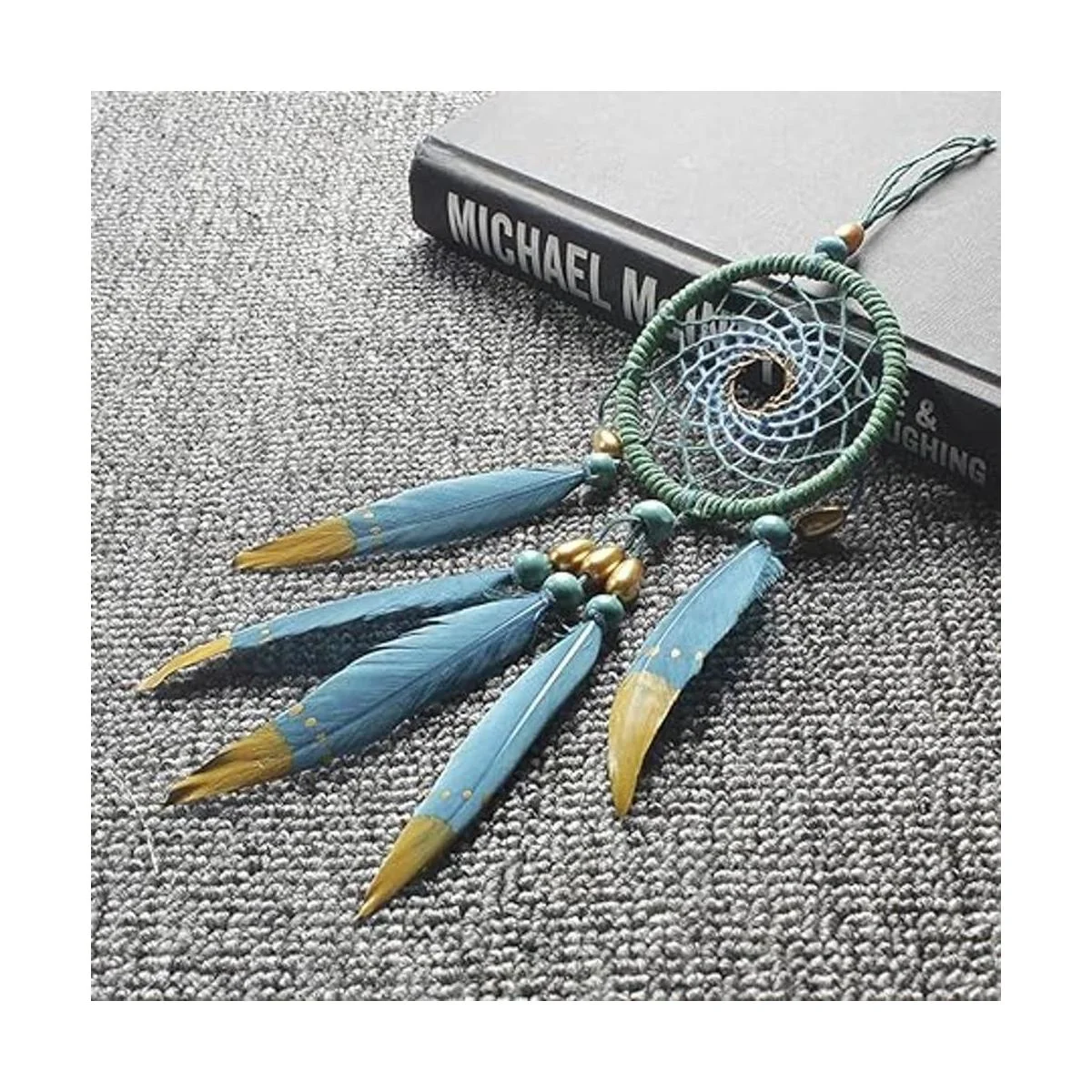 Mulutoo 12 anillos de aro de metal dorado de 2 pulgadas_5