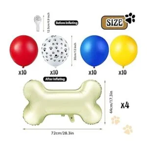 44 globos temáticos para perros incluye 40 globos de_2