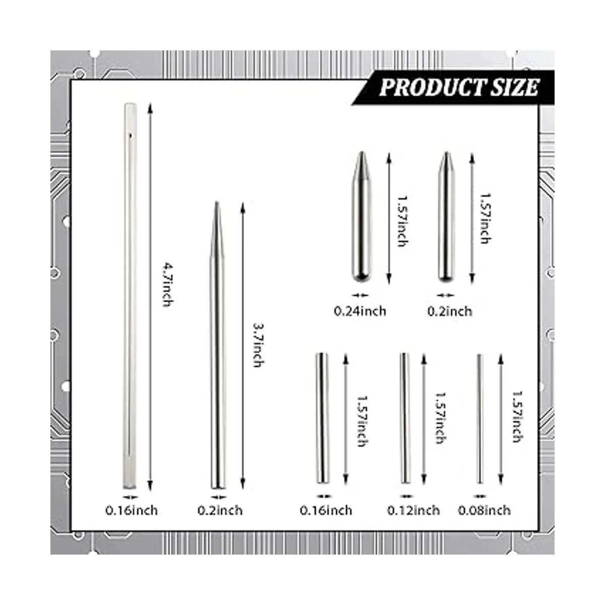 Hotop 7 piezas de modelos de metal DIY juegos de_2