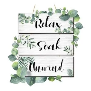 Blulu 3 piezas de decoración de pared de baño diseño de_3