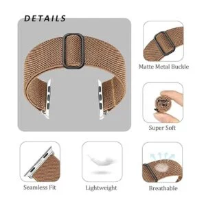 Greatfine Correa elástica Solo Loop compatible con Apple_4