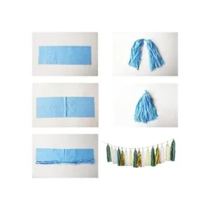 Autupy Juego de 20 borlas de color verde salvia color_4