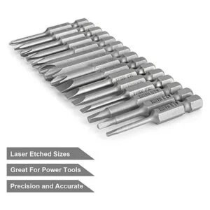 Juego de 15 brocas ranuradas Phillips triangulares_3