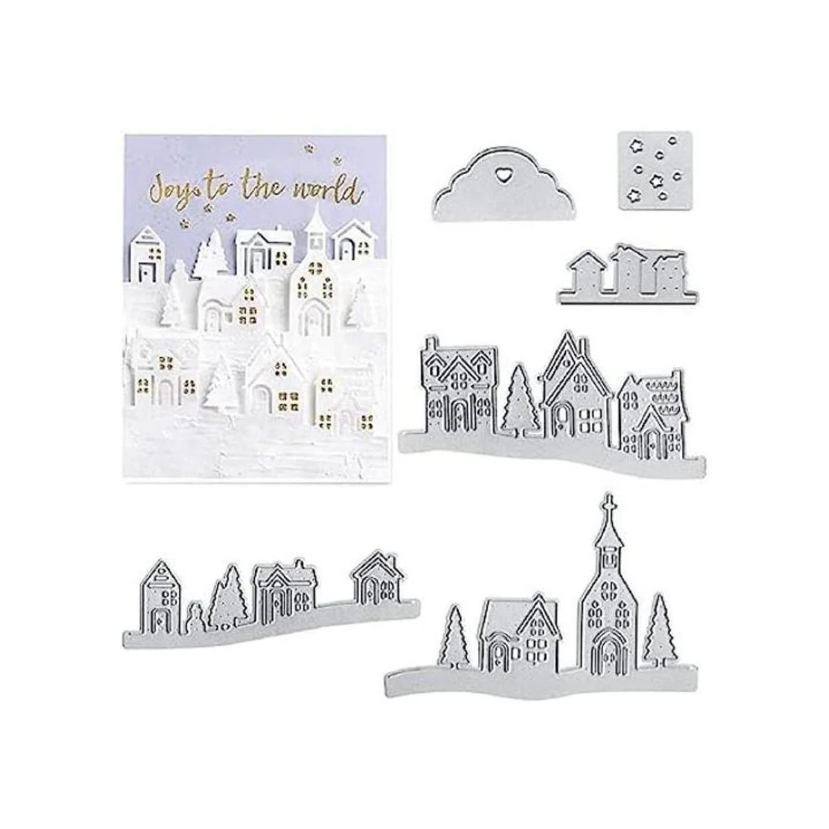 Hying Juego de troqueles de corte de casa de pueblo de_1