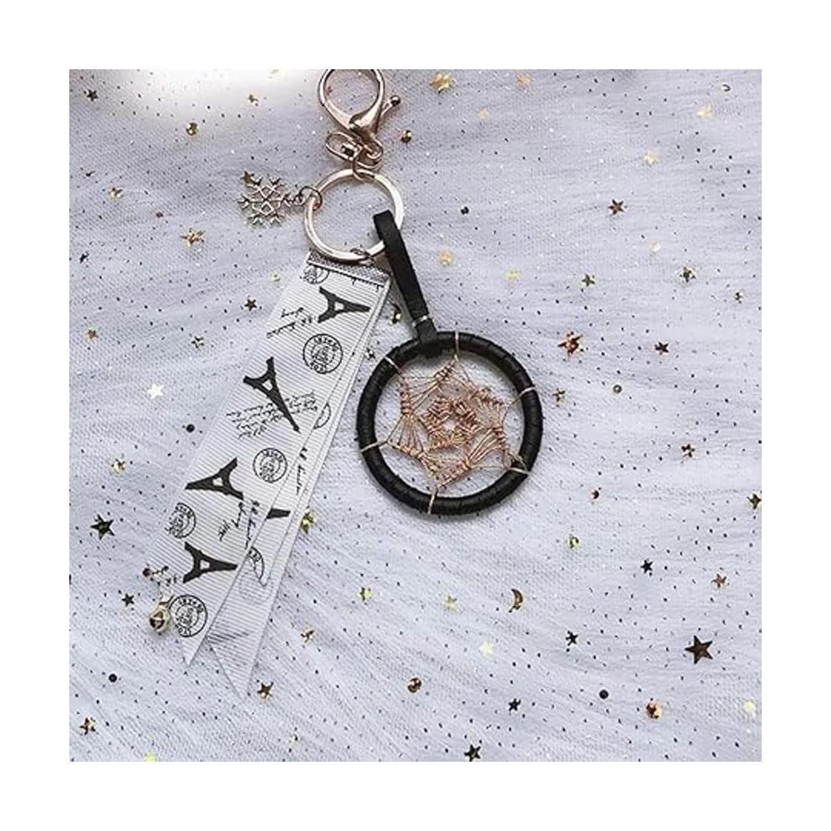 Mulutoo 12 anillos de aro de metal dorado de 2 pulgadas_6