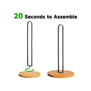 TONLEA Soporte para toallas de papel de madera soporte_4