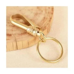 Mulutoo 12 anillos de aro de metal dorado de 2 pulgadas_3