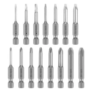 Juego de 15 brocas ranuradas Phillips triangulares_1