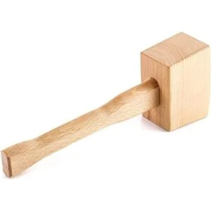 QWORK Mazo de madera martillo de hielo manual de 9.5_1