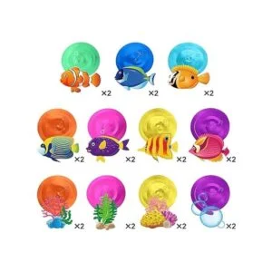 30 piezas de remolinos colgantes de peces tropicales_4