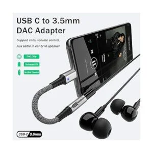 Adaptador de auriculares USB C para Samsung S21 S22 Ultra_2