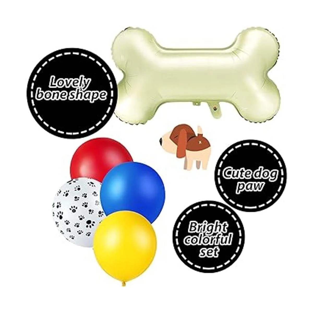44 globos temáticos para perros incluye 40 globos de_3