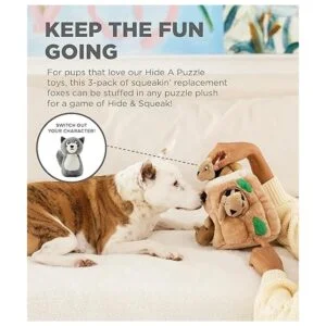 Outward Hound Squeakin Racoon Hide A Puzzle juguetes de_4