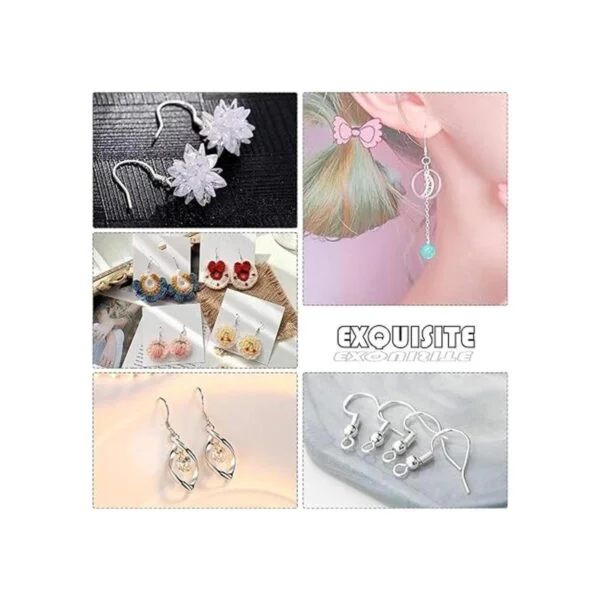 Ganchos para aretes de plata de ley 925 150 piezas75_6
