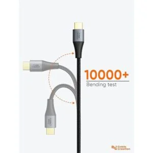 Cable USB C corto a USB C cable USB C de carga rápida_4