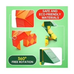 Monster Go Rompecabezas de serpiente 24 bloques Twist_2