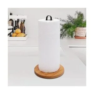 TONLEA Soporte para toallas de papel de madera soporte_2