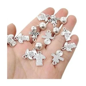 Honbay 60 colgantes deportivos de aleación con diseño de_6