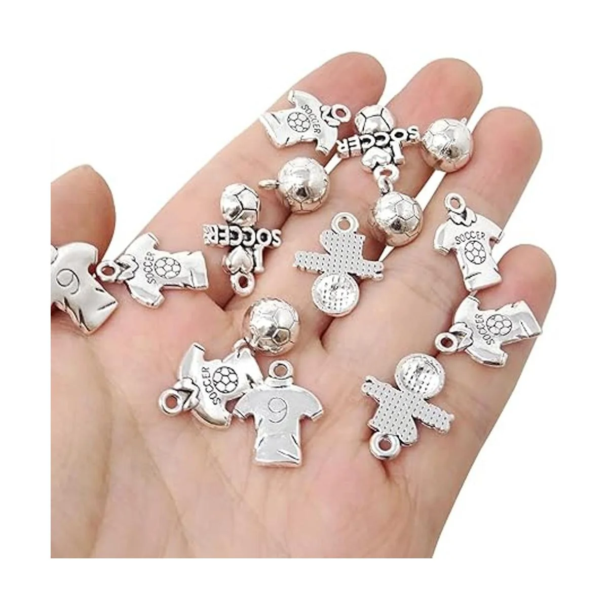 Honbay 60 colgantes deportivos de aleación con diseño de_6