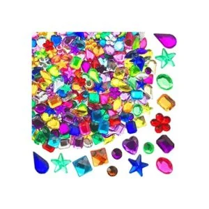 Drehdy 900 piedras preciosas acrílicas con parte trasera_1