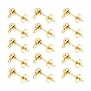 100 aretes de bola con 100 aretes de mariposa aretes_1