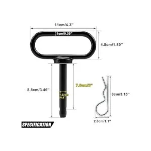 CZC AUTO Pasador de enganche para cortacésped de 12 x 3_2