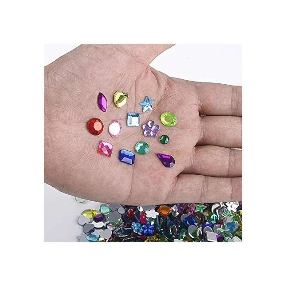 Drehdy 900 piedras preciosas acrílicas con parte trasera_2