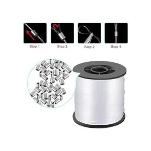 Alambre transparente invisible para colgar de 0.035 in_5